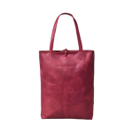 Elegant Maroon Leather Tote Bag – Minimalist Everyday Carry