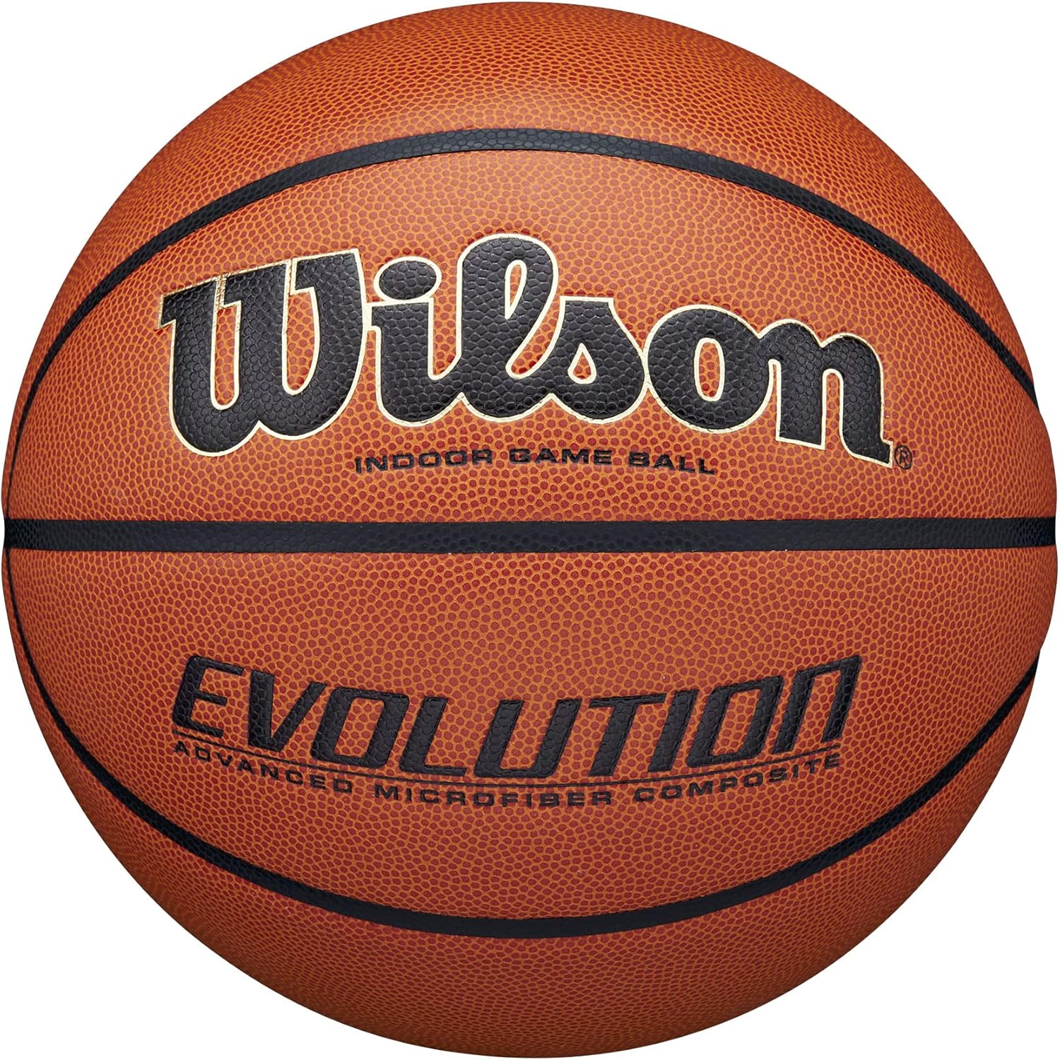 91ErTRDixvL._AC_SL1500.jpg Wilson Evolution Basketball - 29.5" Official Size - Image 1
