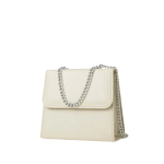 Chain Flap Shoulder Bag – Soft Cream - Image 2